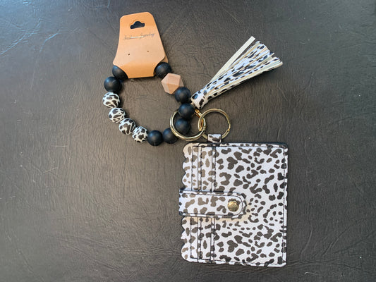 Silicone keychain wallet