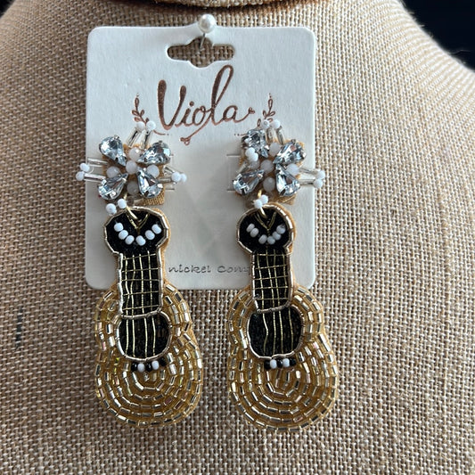 Guitar Bead Earrings
