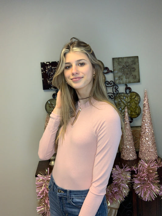 Mauve body suit