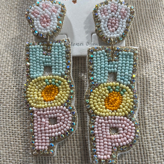 Beaded Hop Earrings