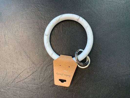 Silicone key rings