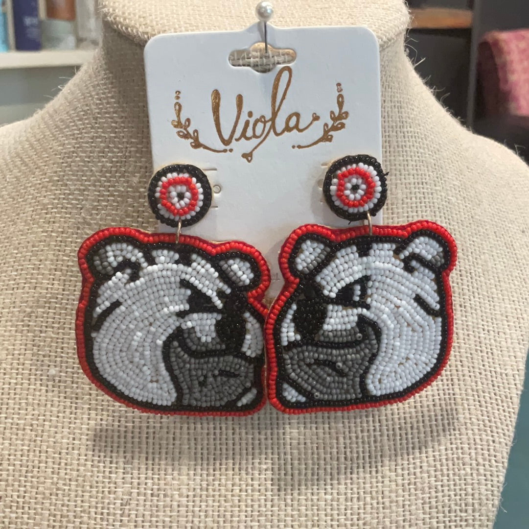 Bulldog earrings
